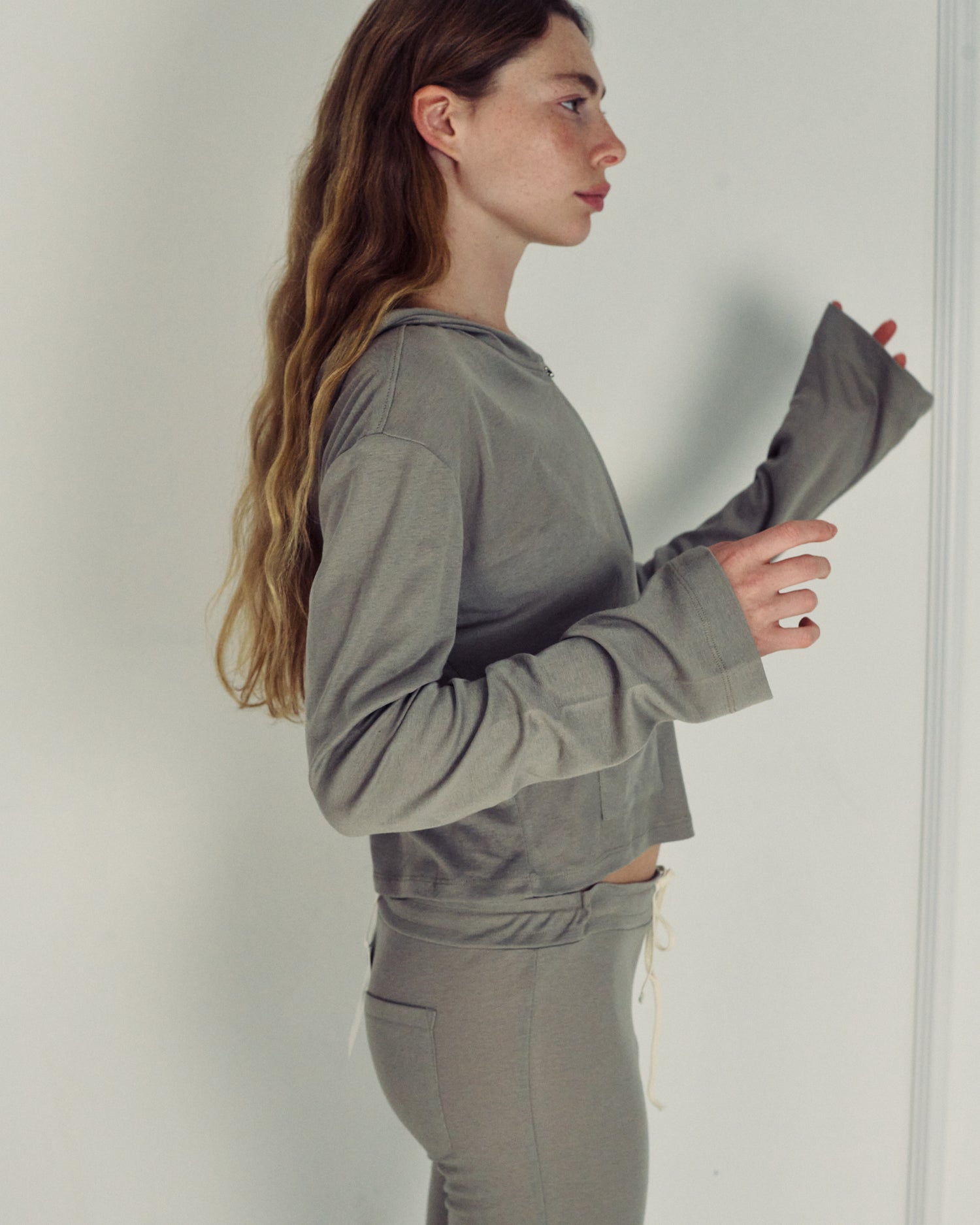 AUDREY CHELSEA GREY CARDIGAN