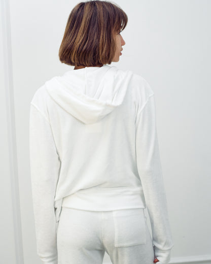 DANIEL ZIP UP WHITE