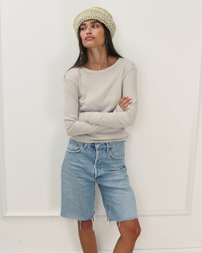 OLI RIB TEE OYSTER