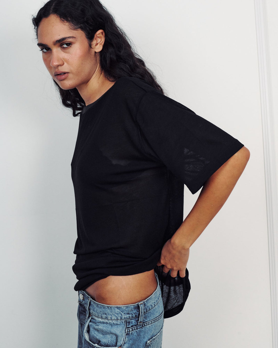 LORI LIGHT SHIRT BLACK