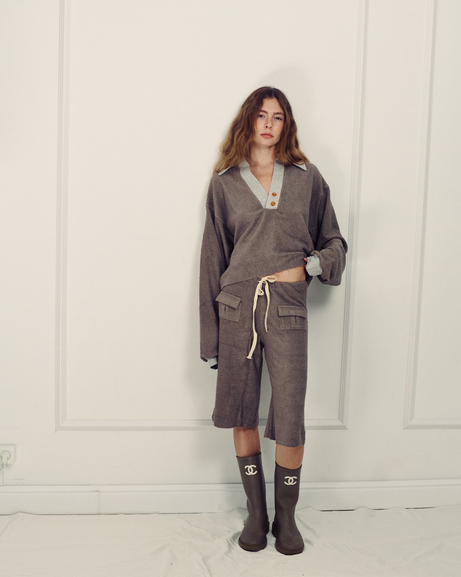 TOMAS MONOCHROME GREY PANTS