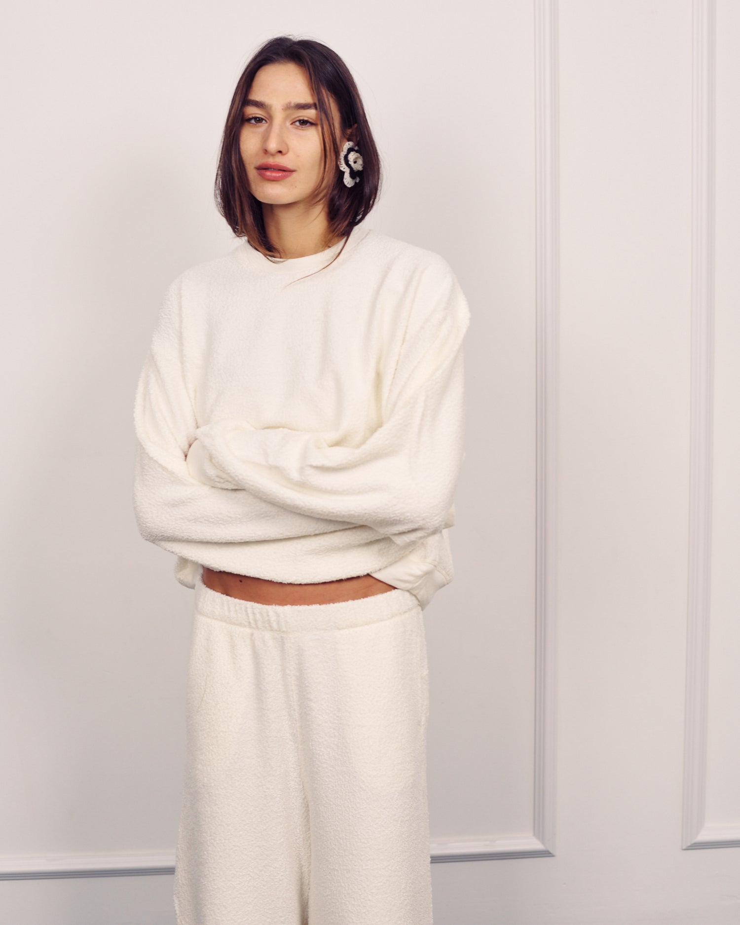 ALBA WIDE SWEATSHIRT CREAM