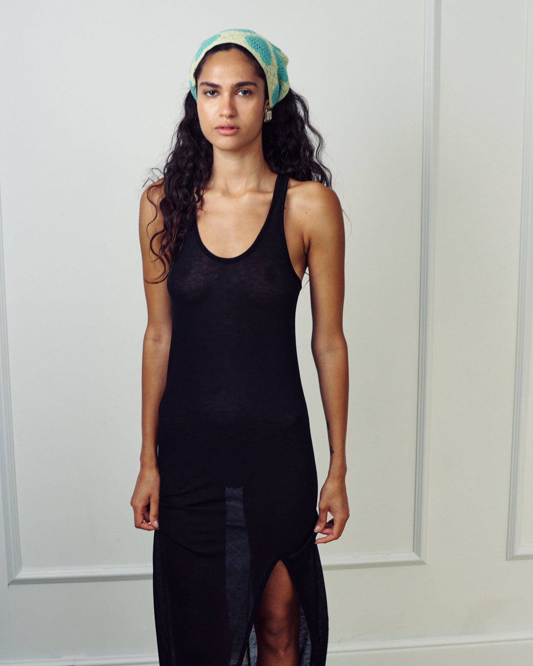ANTONA  BLACK KNIT DRESS