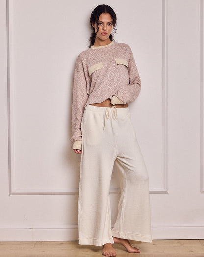 ARTHUR WIDE-LEG LIGHTWEIGHT PANTS CREAM
