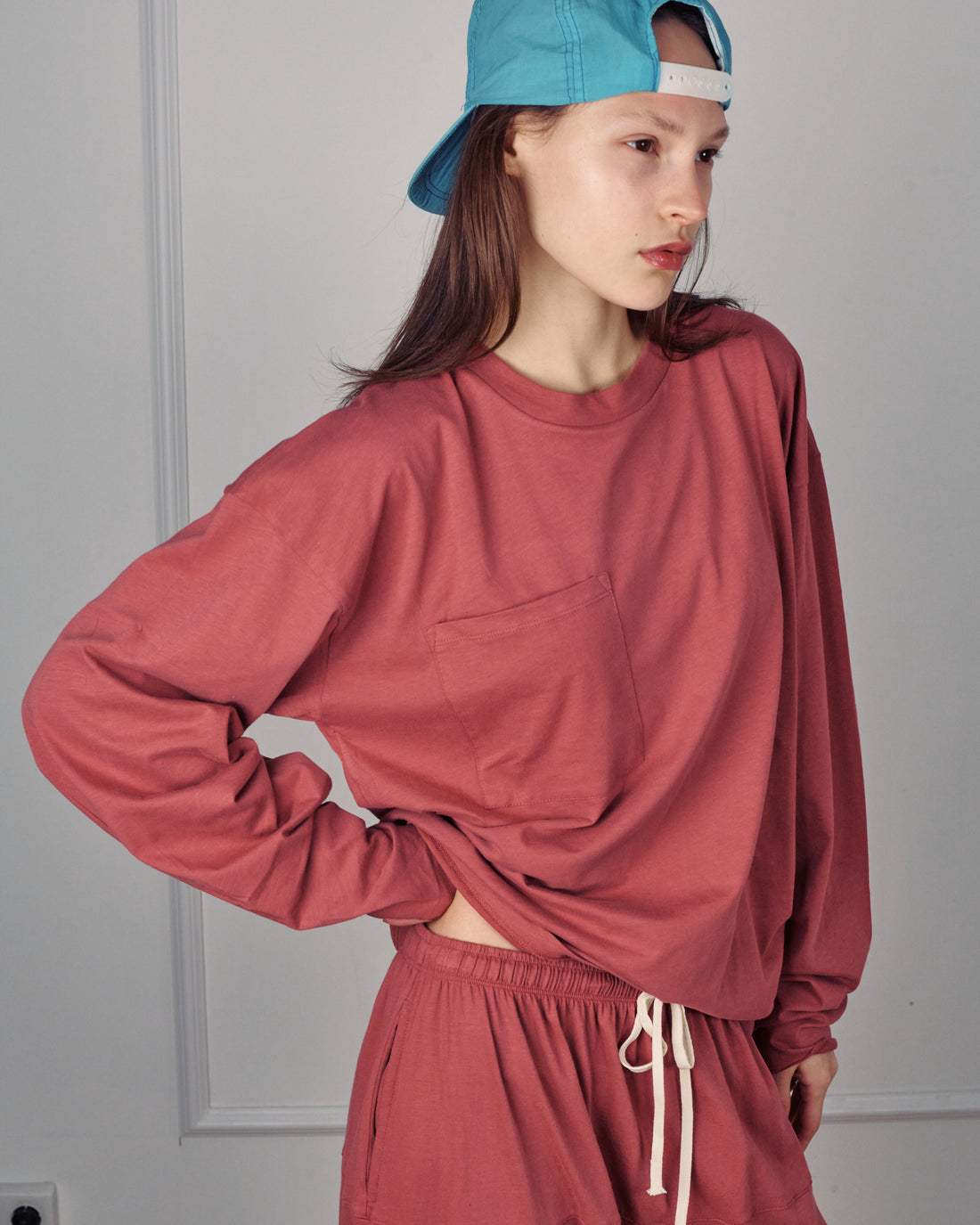 ALICE LONG SLEEVES  SMOKY ROSE