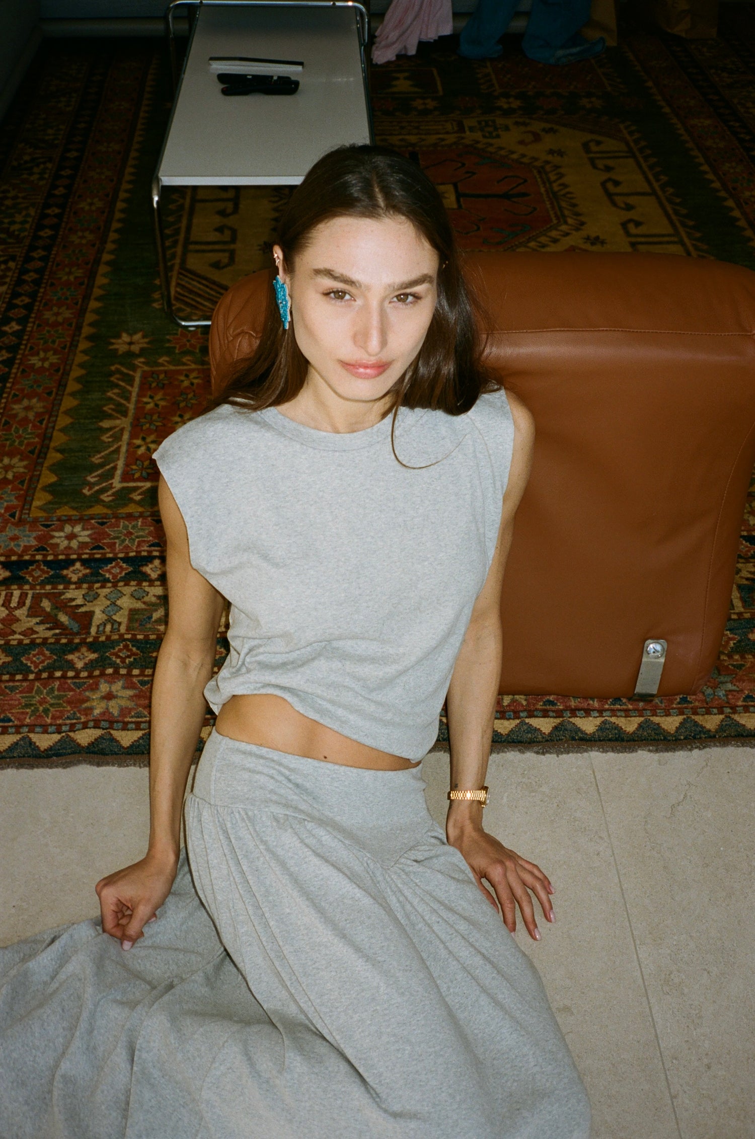 DONNA SKIRT CLOUD GREY