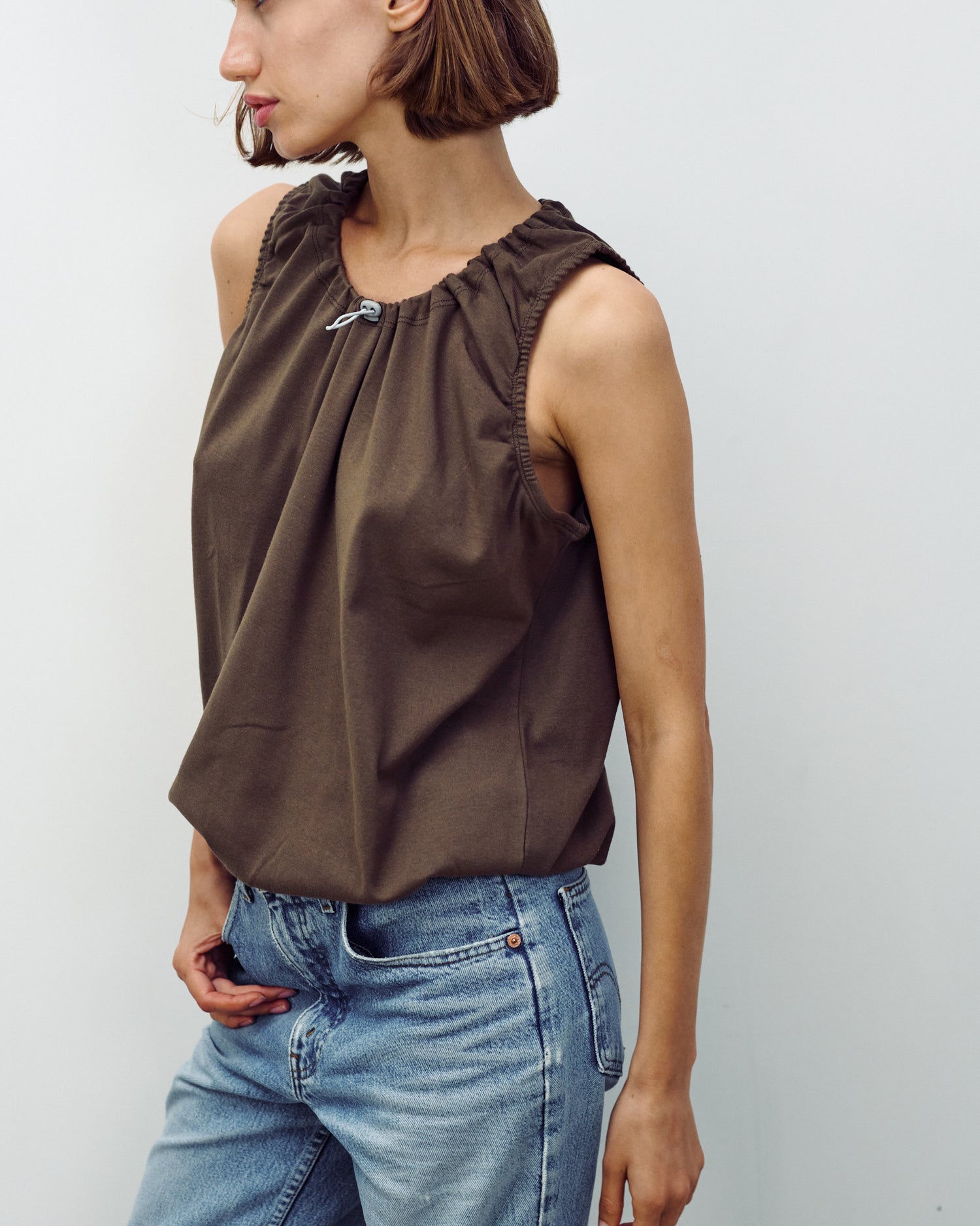 EMMA TOP CHOCOLATE