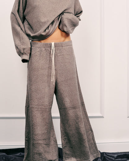 ARTHUR WIDE-LEG PANTS MONOCHROME GREY