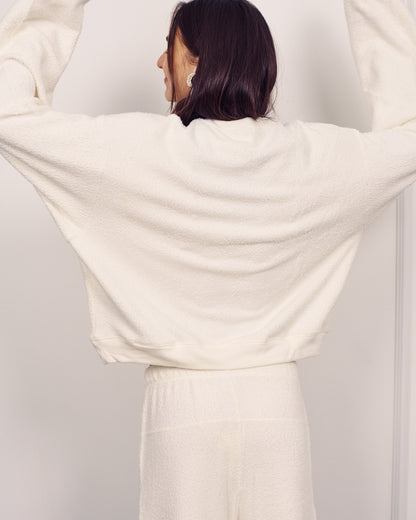 ALBA WIDE SWEATSHIRT CREAM