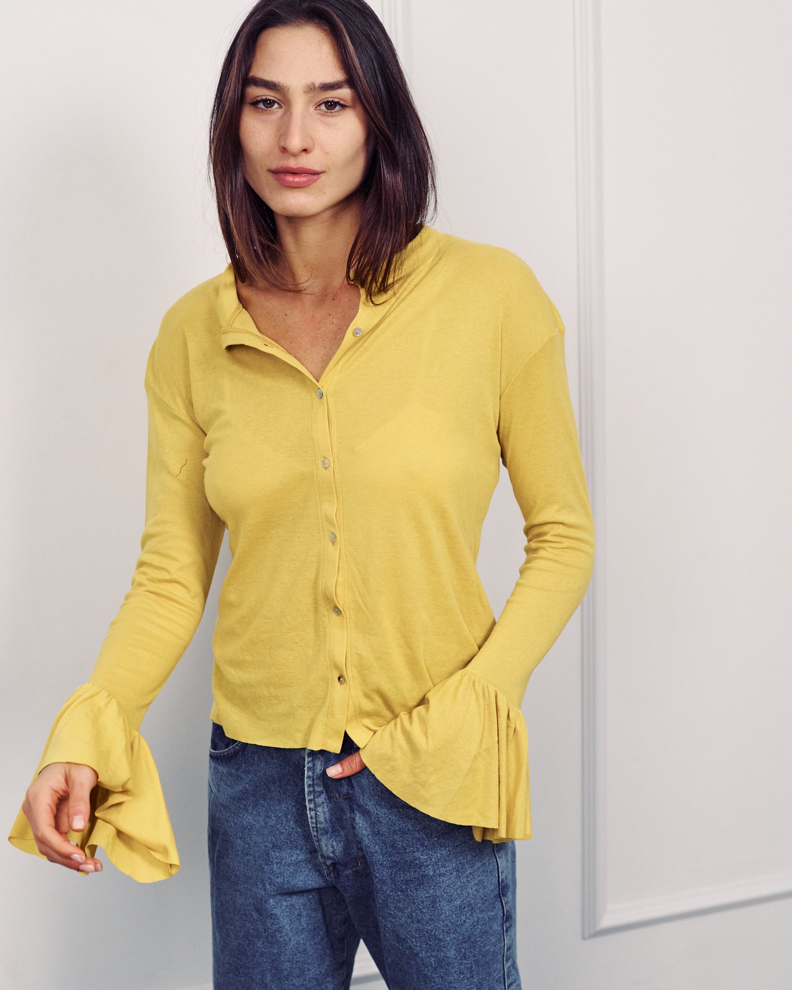 DIANA SHIRT MUSTARD
