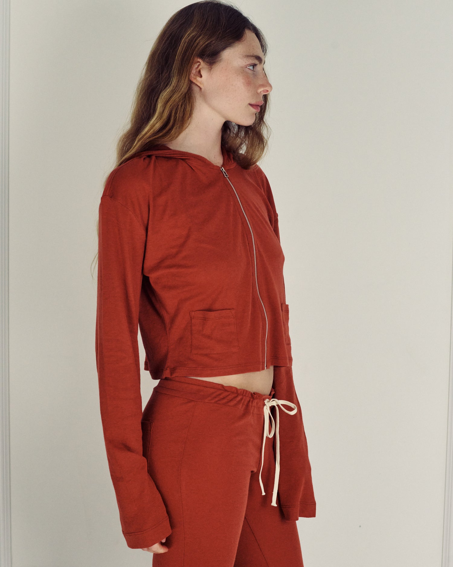 AUDREY DESERT RED CARDIGAN