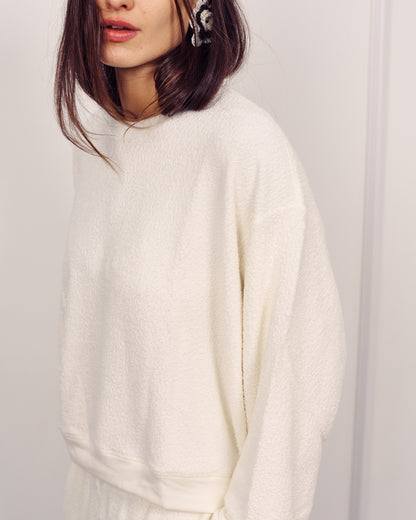 ALBA WIDE SWEATSHIRT CREAM