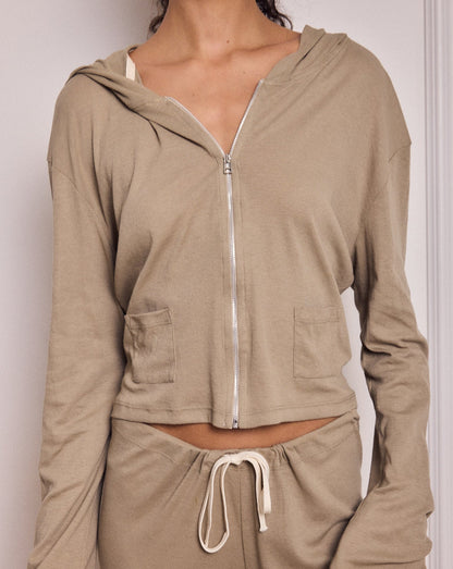 AUDREY CARDIGAN TAUPE