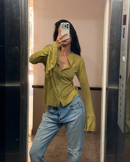 DIANA SHIRT PALE OLIVE