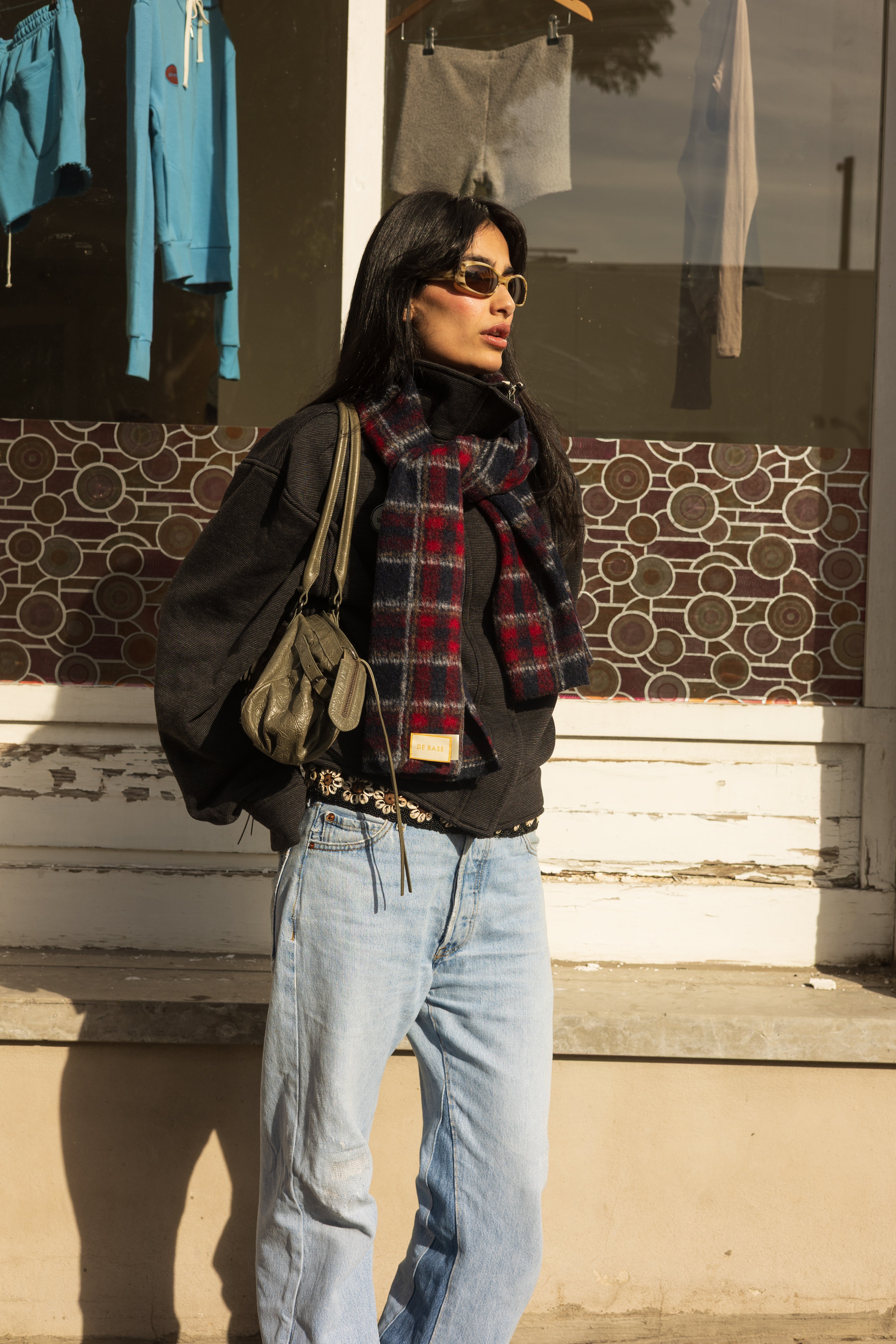 COLDY TARTAN WOOL SCARF