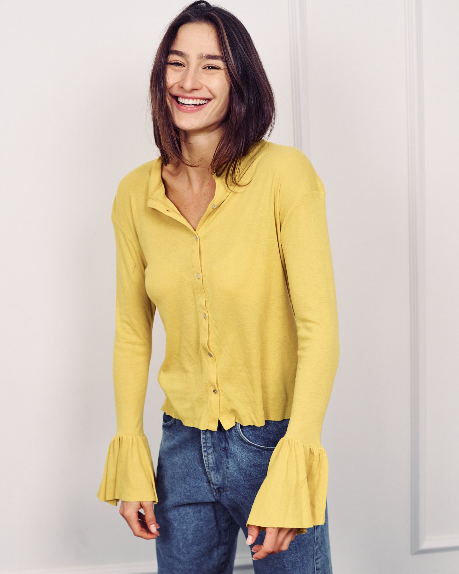 DIANA SHIRT MUSTARD
