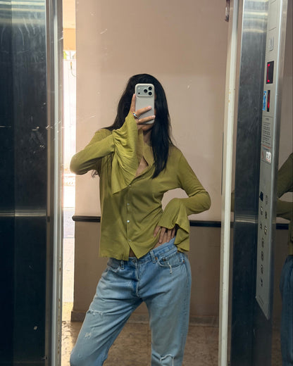 DIANA SHIRT PALE OLIVE