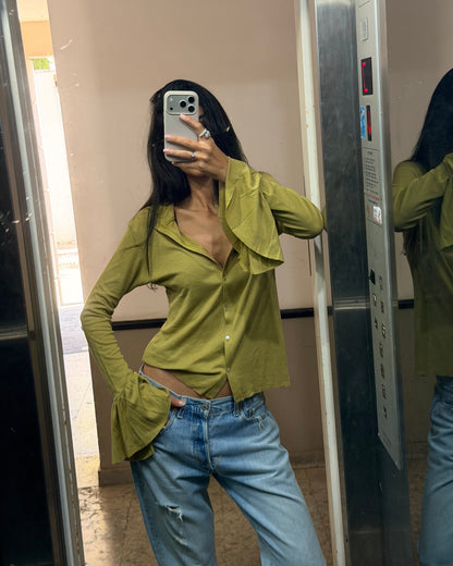 DIANA SHIRT PALE OLIVE