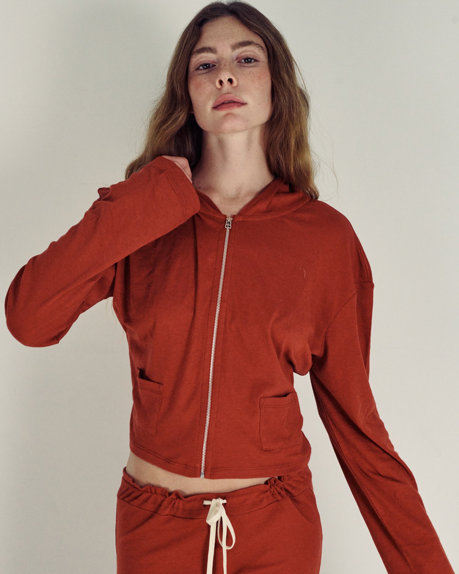 AUDREY DESERT RED CARDIGAN