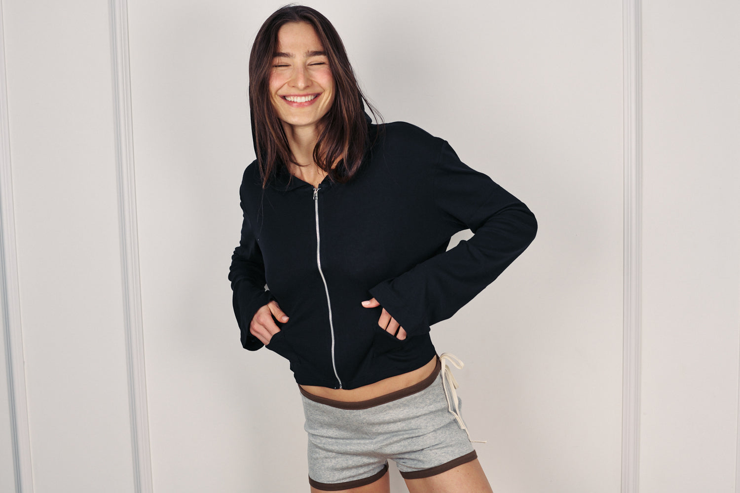 LEON SHORTS CLOUD GREY