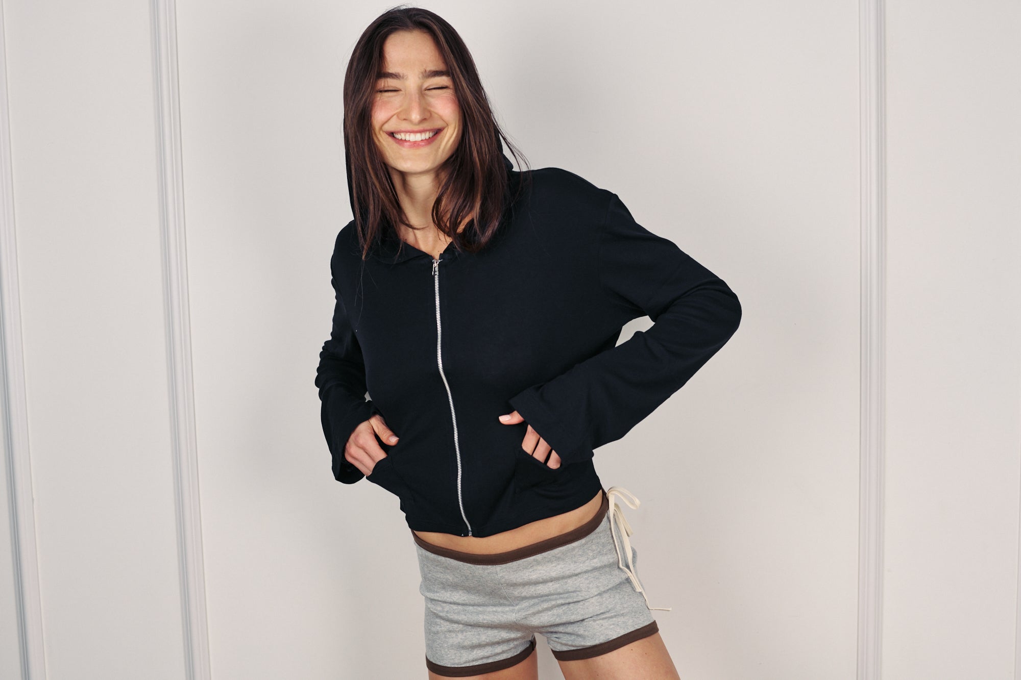 LEON SHORTS CLOUD GREY