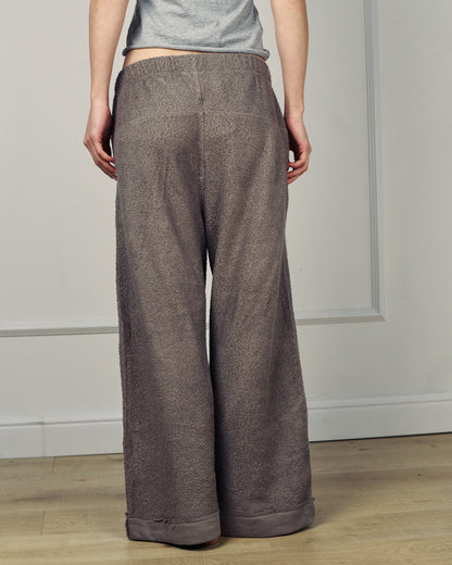 ARTHUR WIDE-LEG LIGHTWEIGHT PANTS MONOCHROME GREY