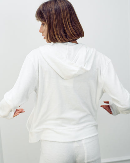DANIEL ZIP UP WHITE