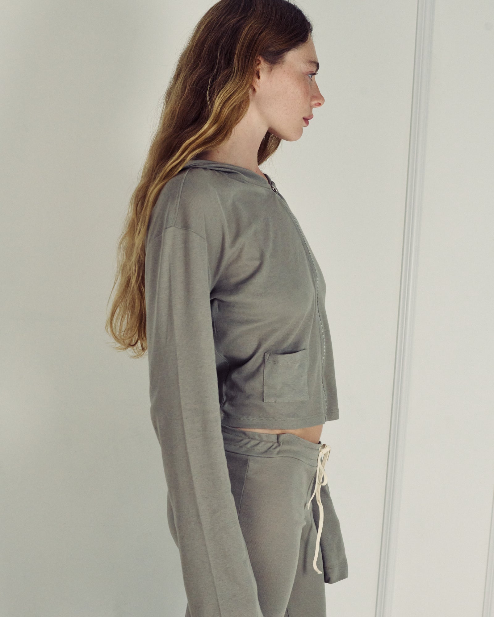 AUDREY CHELSEA GREY CARDIGAN