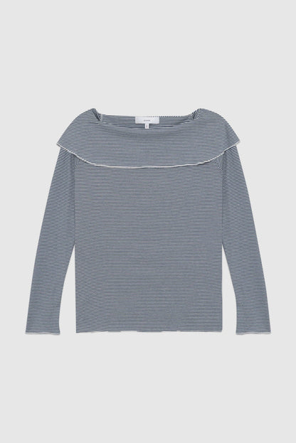 ANINA BLUE STRIPES TOP