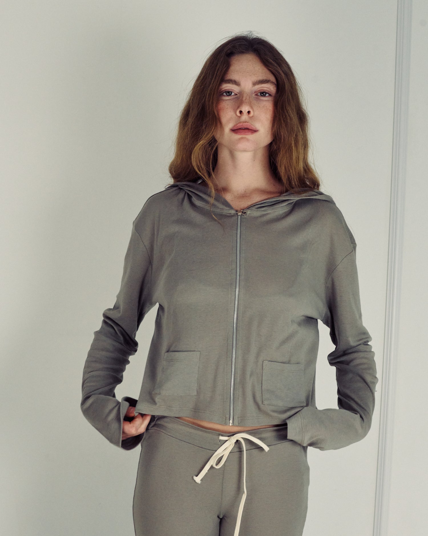 AUDREY CHELSEA GREY CARDIGAN