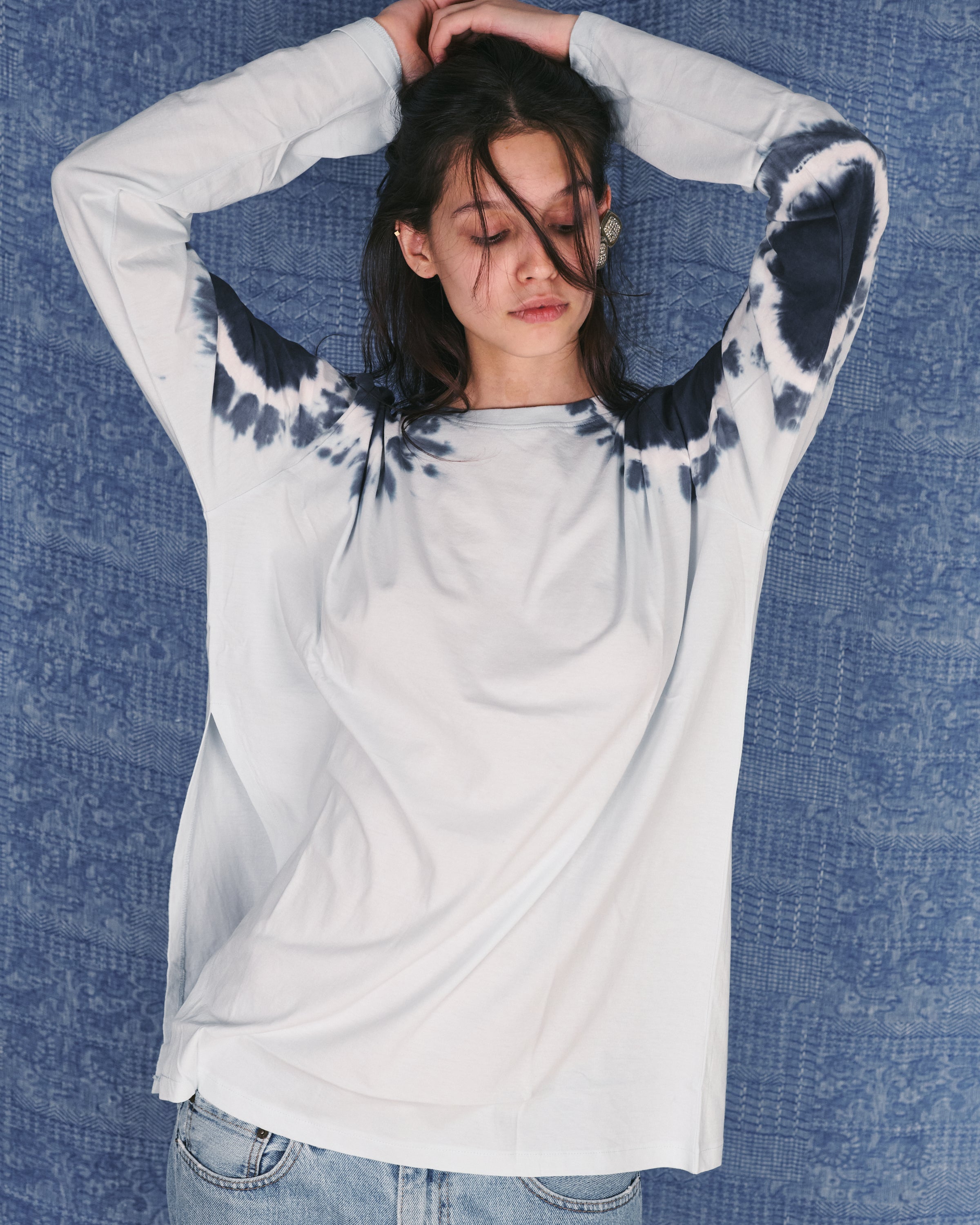 ANNE BLUE TIE DYE SHIRT