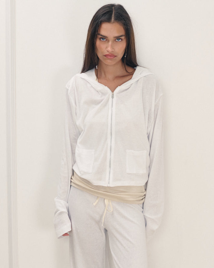 AUDREY CARDIGAN WHITE