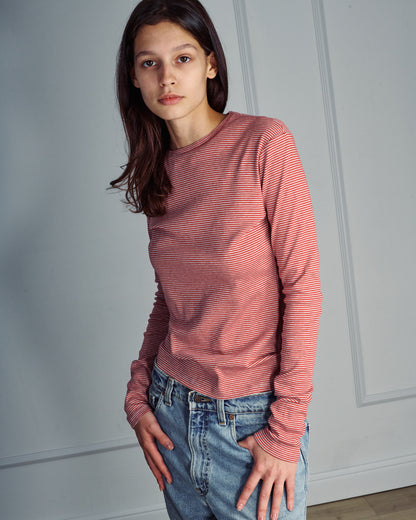 RICH ROSE STRIPES TEE