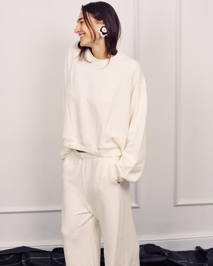 ALBA WIDE SWEATSHIRT CREAM