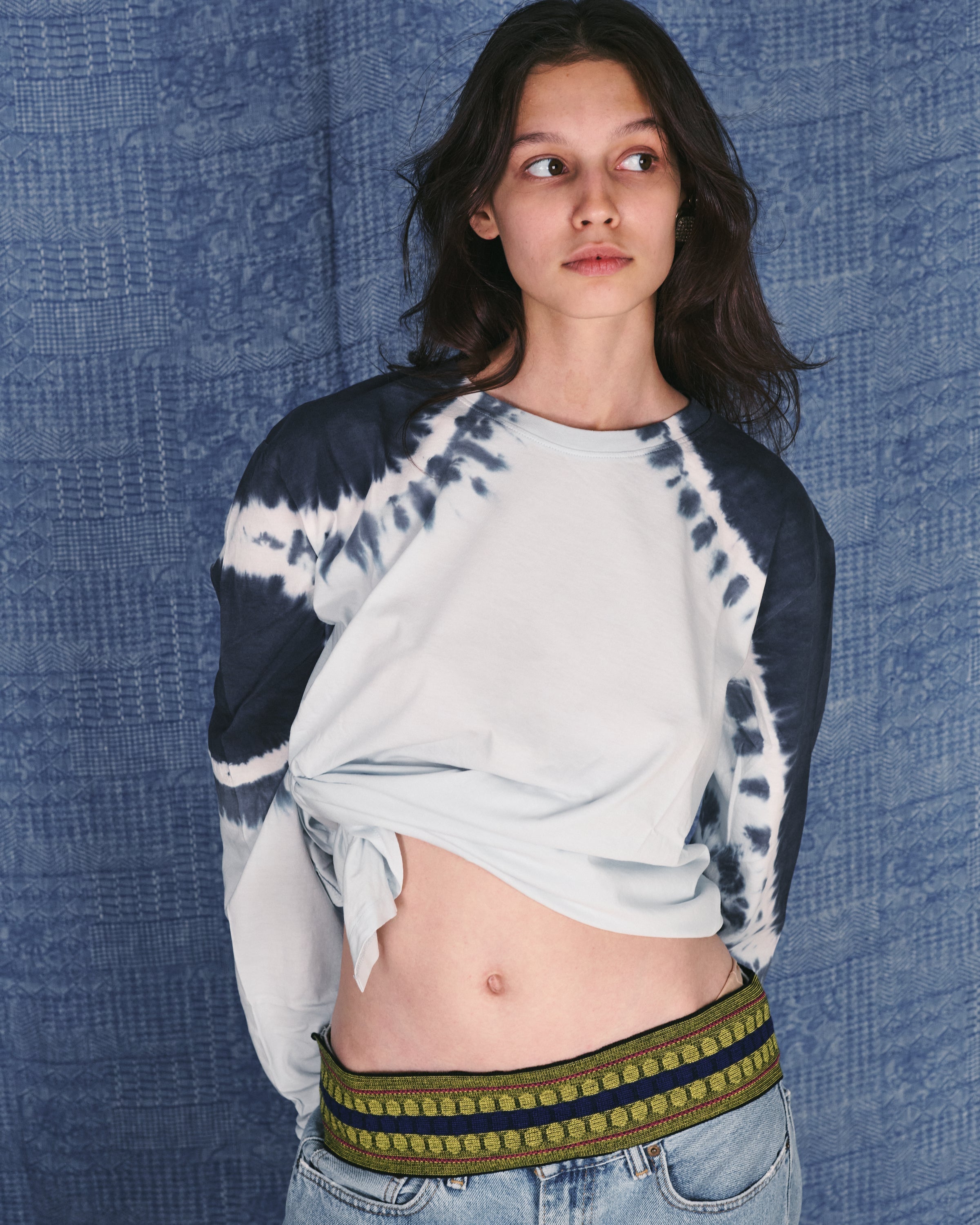 ANNE BLUE TIE DYE SHIRT