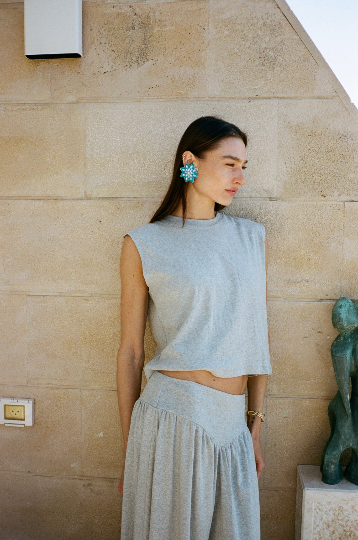 DONNA SKIRT CLOUD GREY