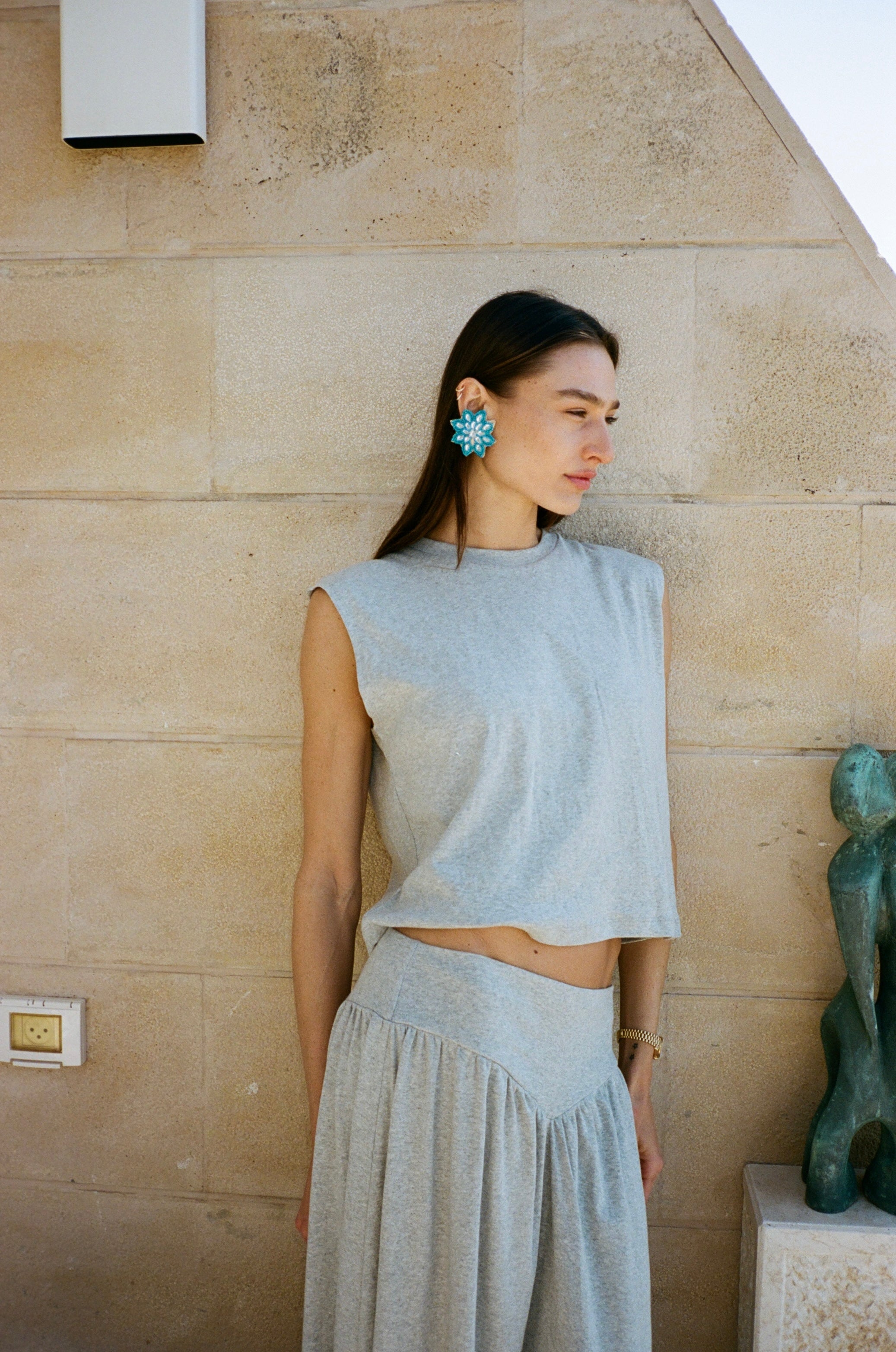 DONNA SKIRT CLOUD GREY