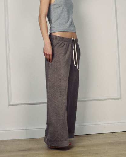ARTHUR WIDE-LEG LIGHTWEIGHT PANTS MONOCHROME GREY