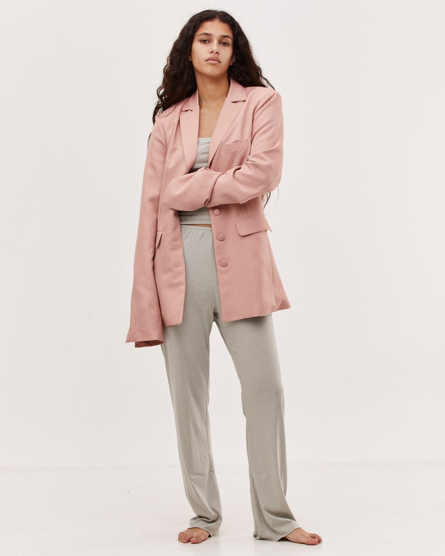 RONNY FITTED JACKET PEACH