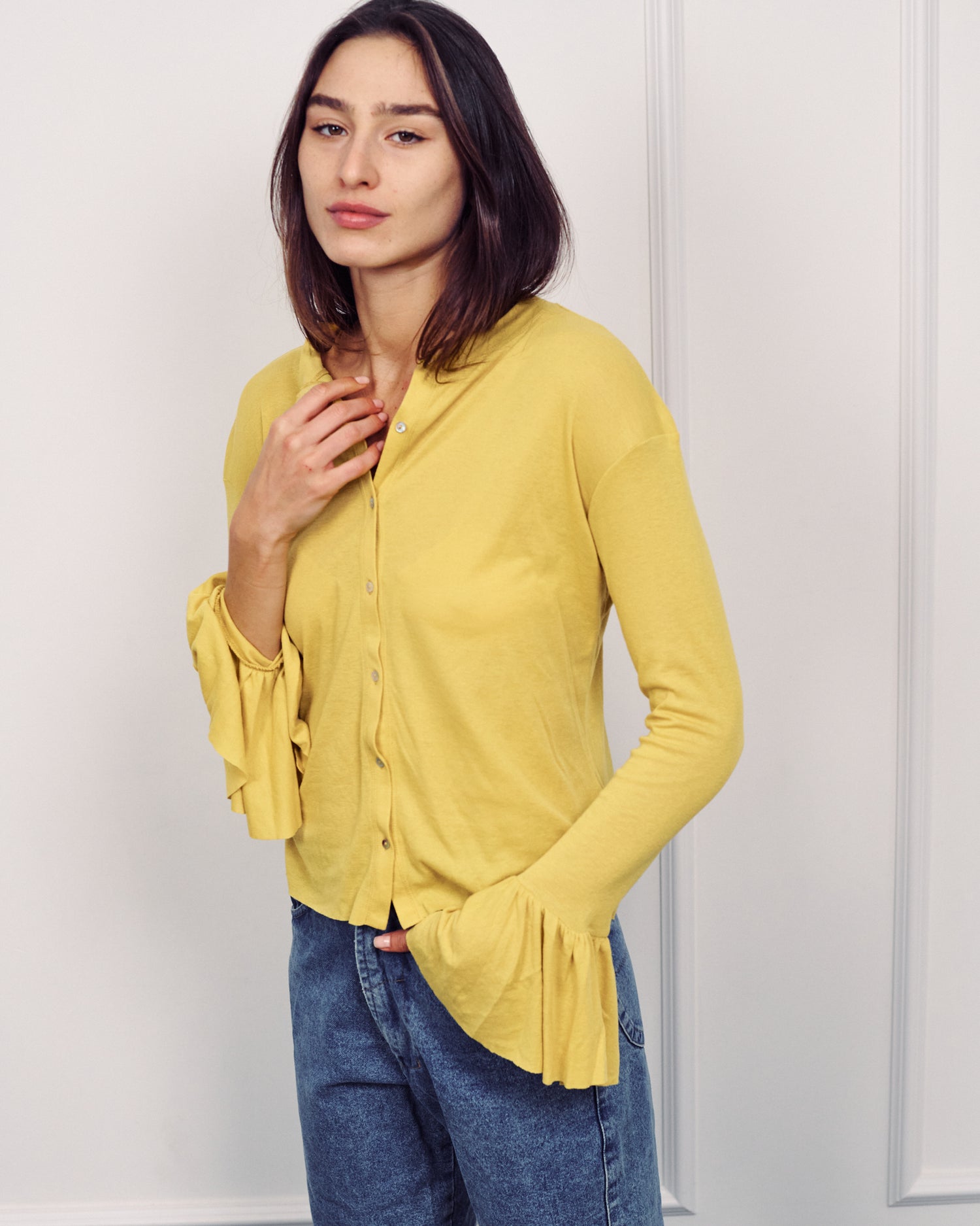 DIANA SHIRT MUSTARD
