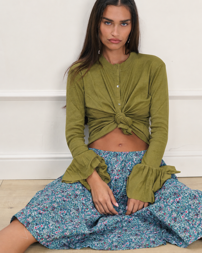 DIANA SHIRT PALE OLIVE