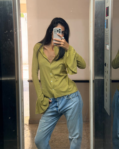 DIANA SHIRT PALE OLIVE