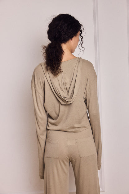 AUDREY CARDIGAN TAUPE