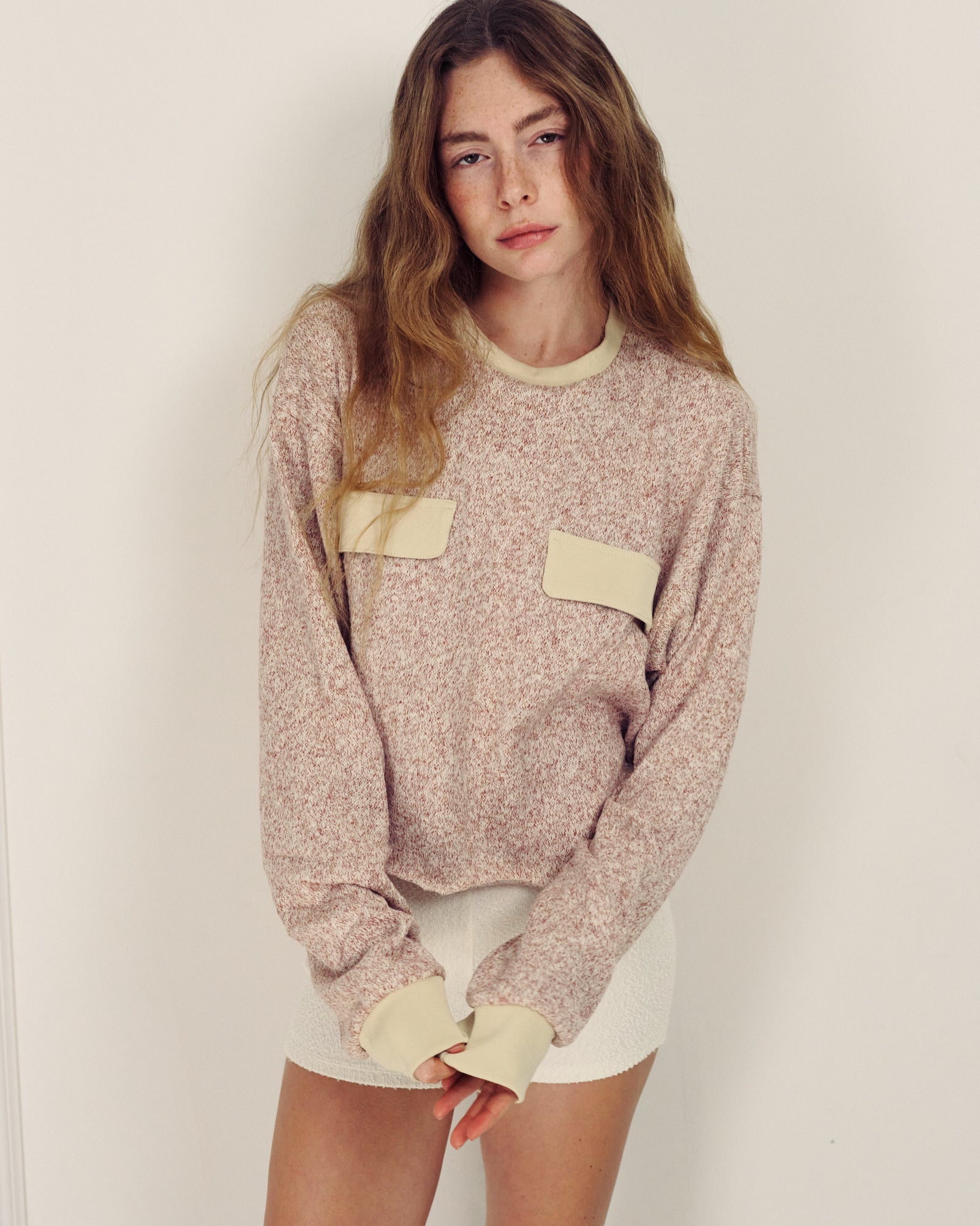 CERA CREAMY RED SWEATER