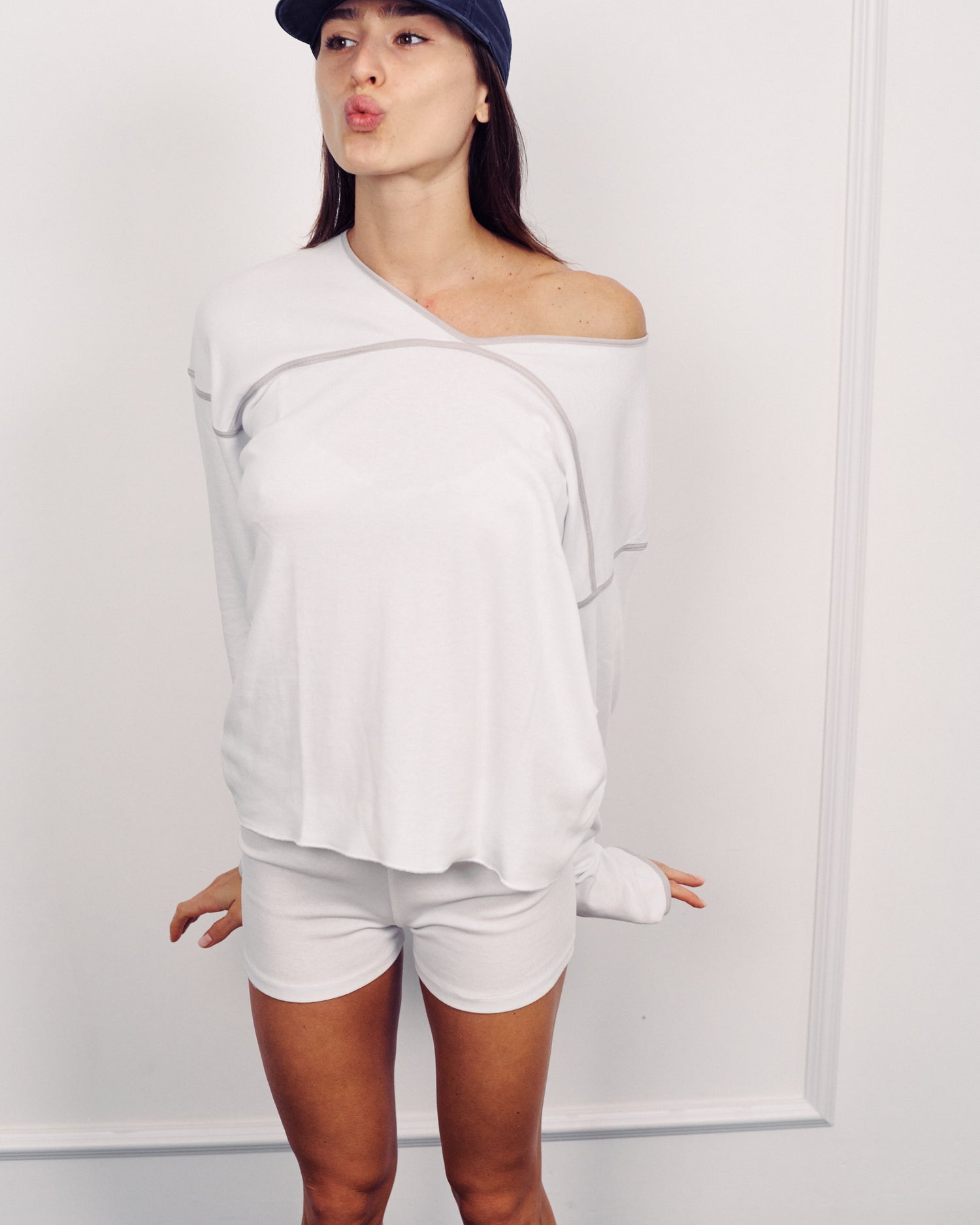 BOEY CLOUD WHITE SHORTS