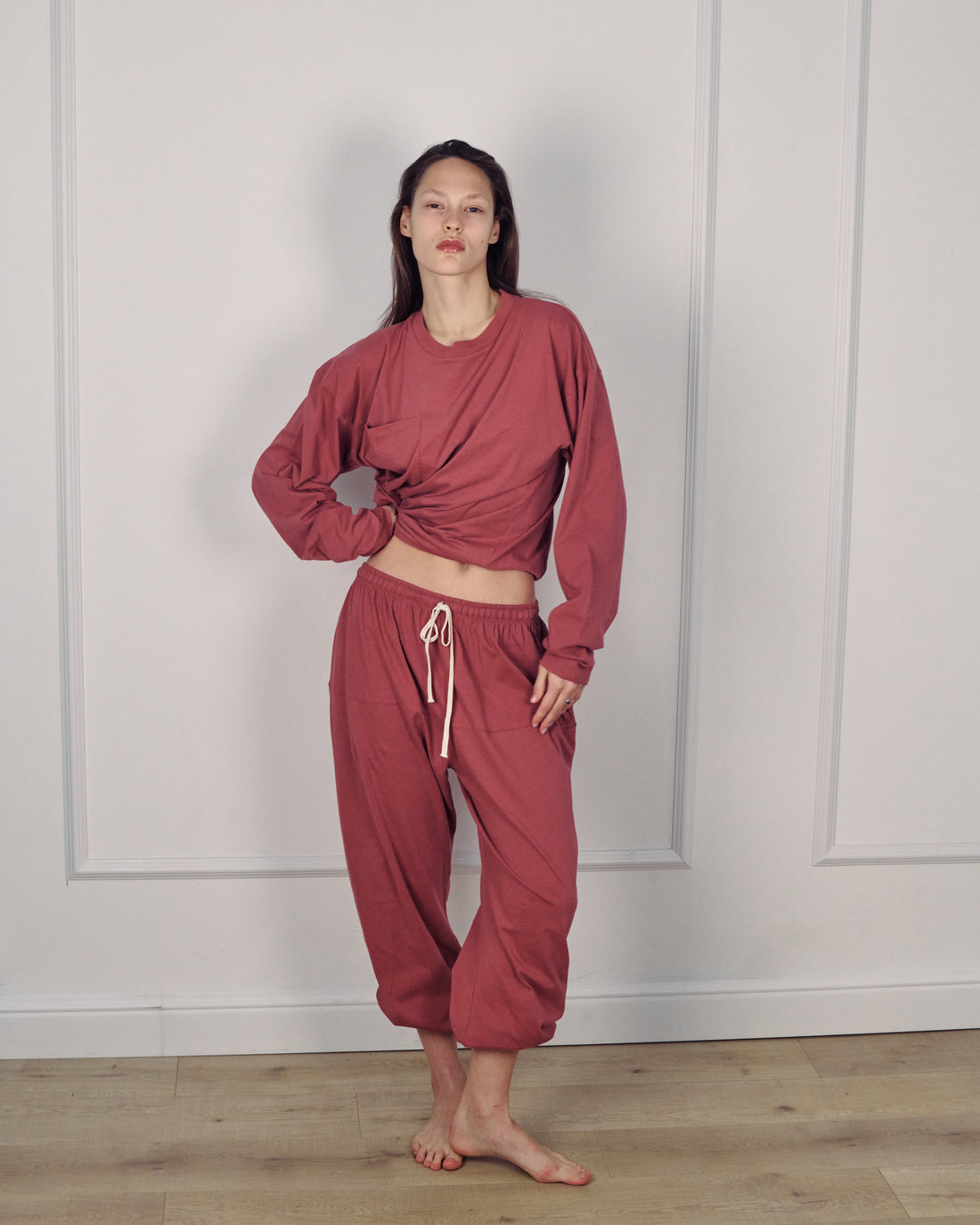 OSCAR PANTS SMOKY ROSE