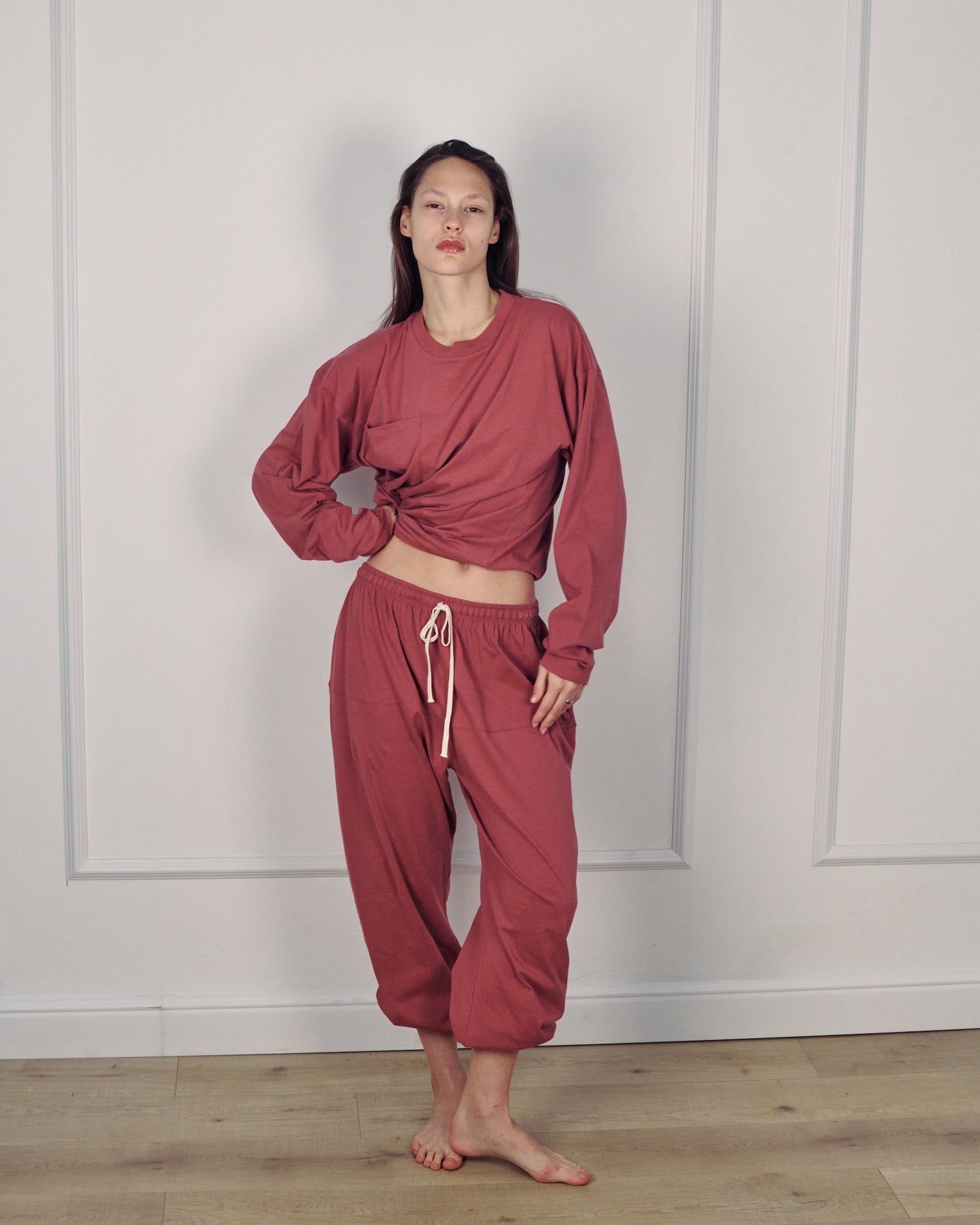 OSCAR PANTS SMOKY ROSE