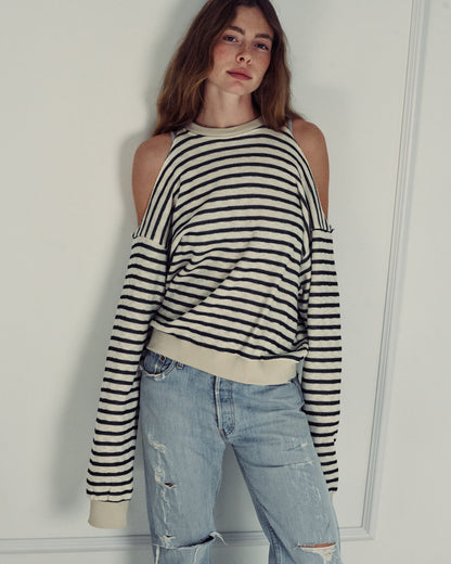 RIMINI BLACK STRIPES TOP