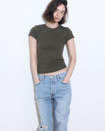 DANI TEE OLIVE GREEN