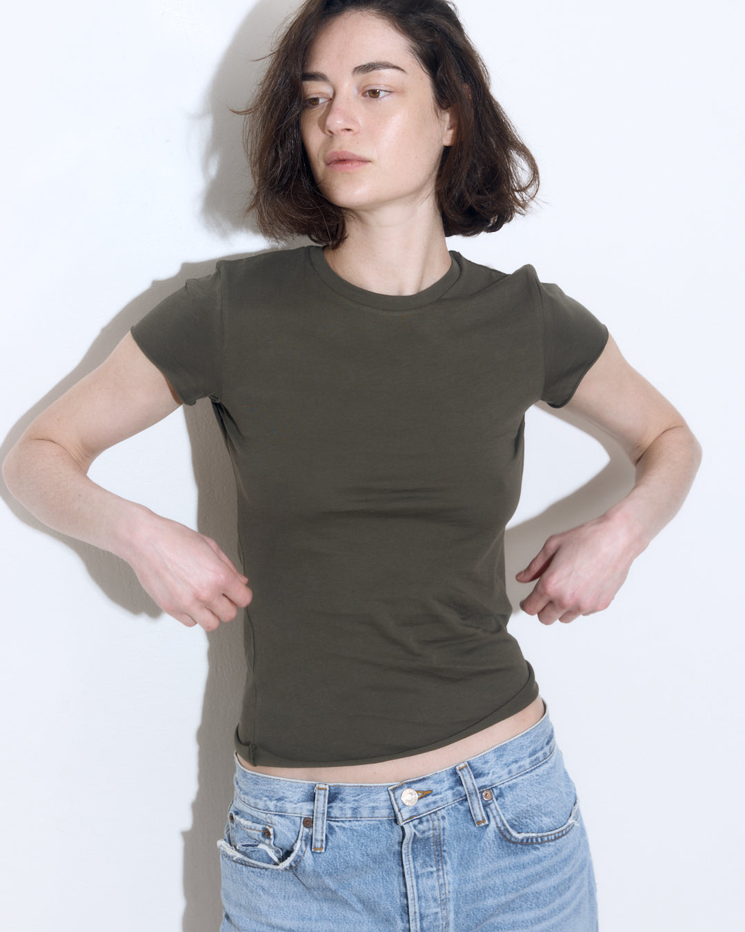 DANI TEE OLIVE GREEN